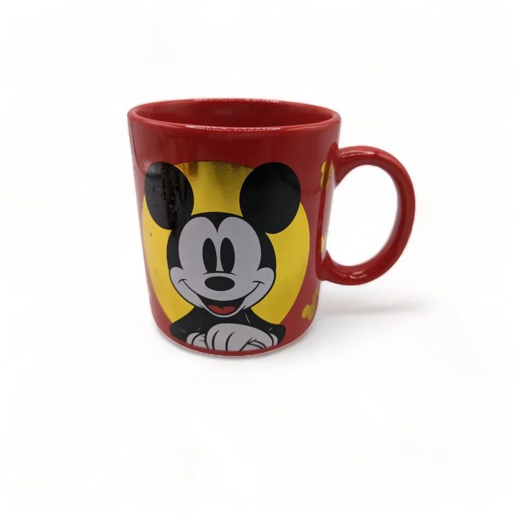 Disney Mickey Mouse Red Ceramic Jumbo Coffee Mug 4.5